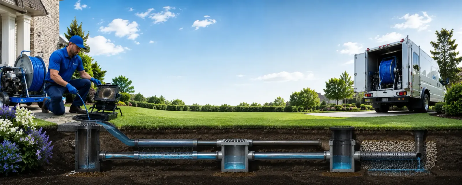 Outdoor drain cleaning information for Oelrichs, SD